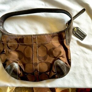 Coach signature hobo bag